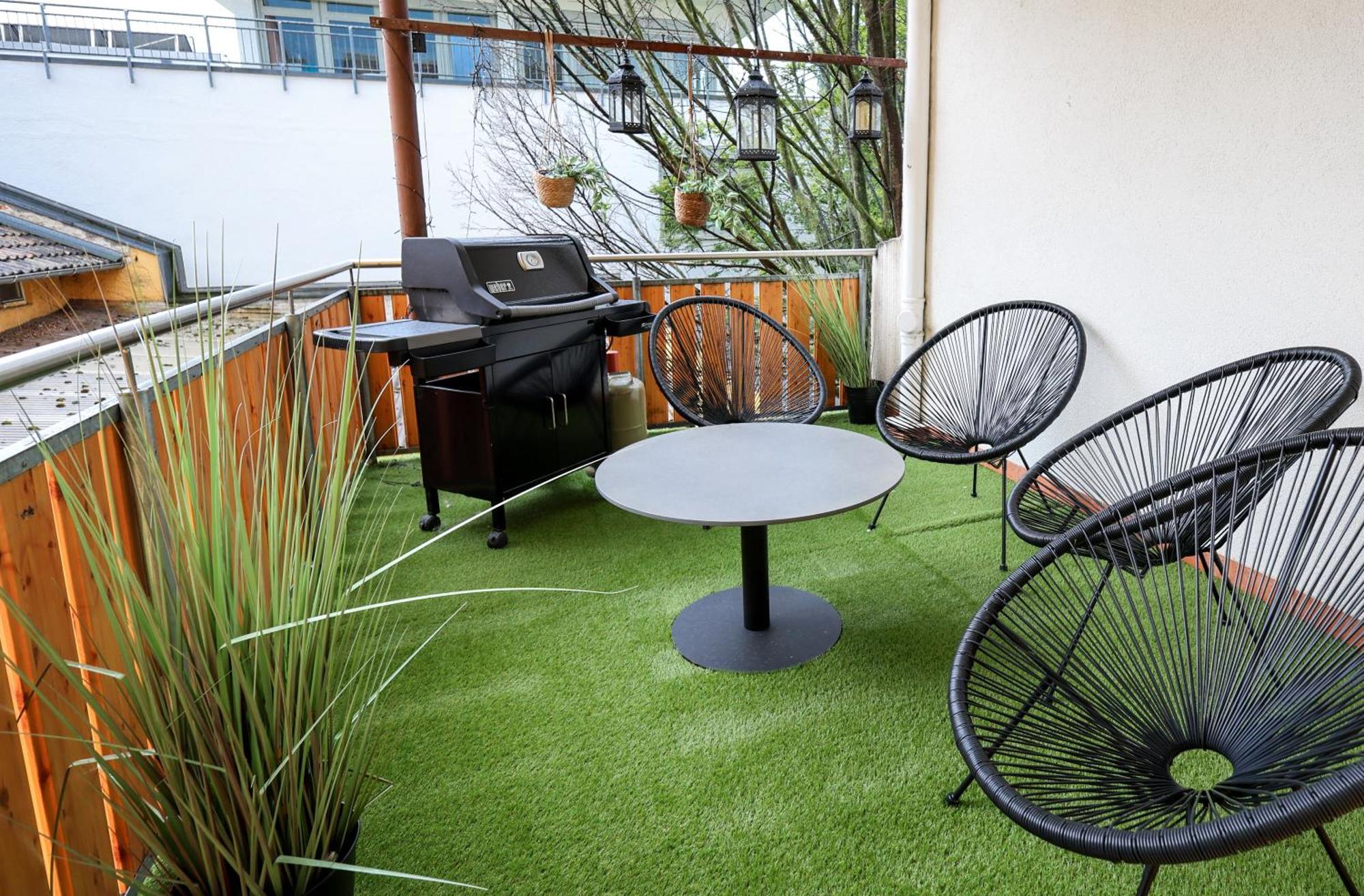 3 Zimmer Naehe Von Europapark Garage Balkon Grill Offenburg Exteriér fotografie
